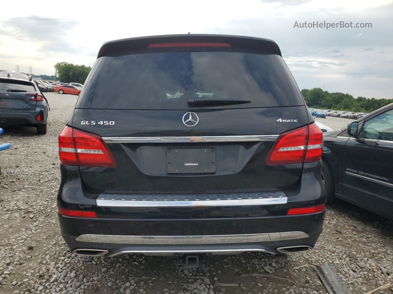 2019 Mercedes-benz Gls 450 4matic Черный vin: 4JGDF6EE2KB239740