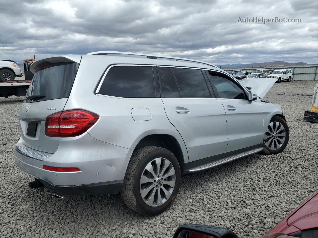 2019 Mercedes-benz Gls 450 4matic Silver vin: 4JGDF6EE3KB184599