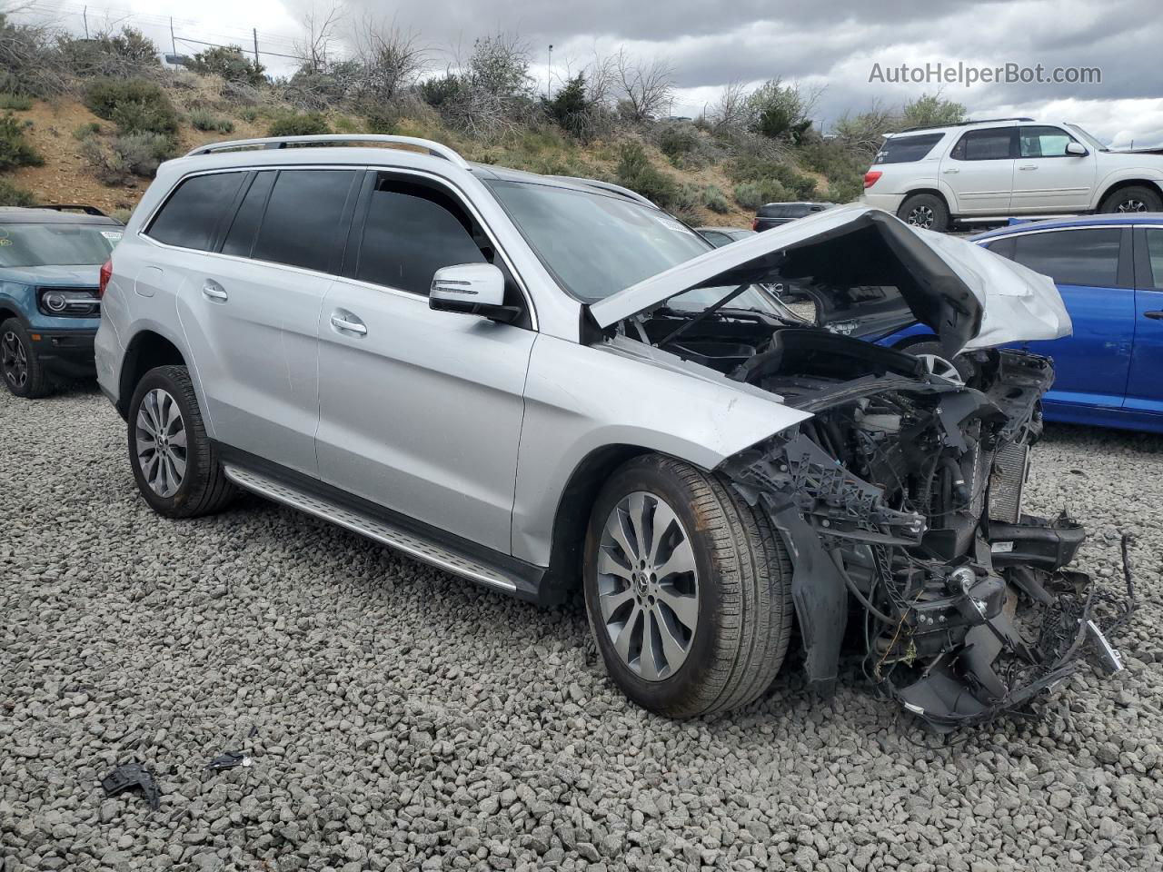 2019 Mercedes-benz Gls 450 4matic Silver vin: 4JGDF6EE3KB184599