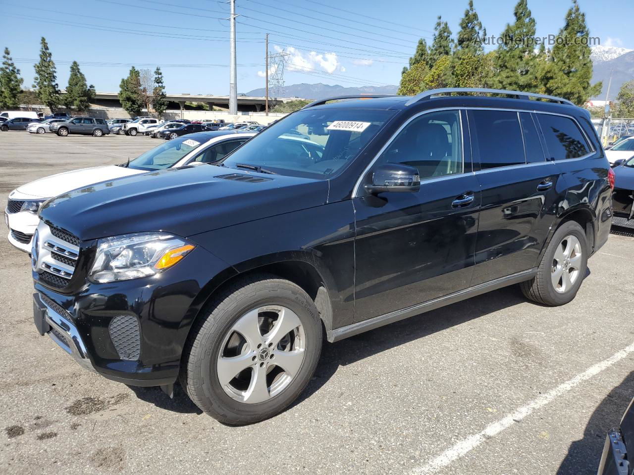 2019 Mercedes-benz Gls 450 4matic Черный vin: 4JGDF6EE3KB197627