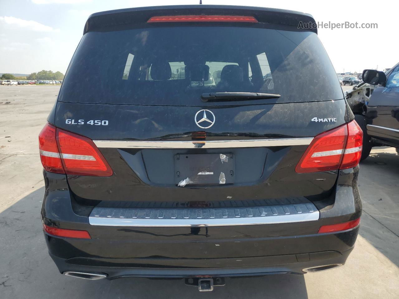 2019 Mercedes-benz Gls 450 4matic Черный vin: 4JGDF6EE3KB222378