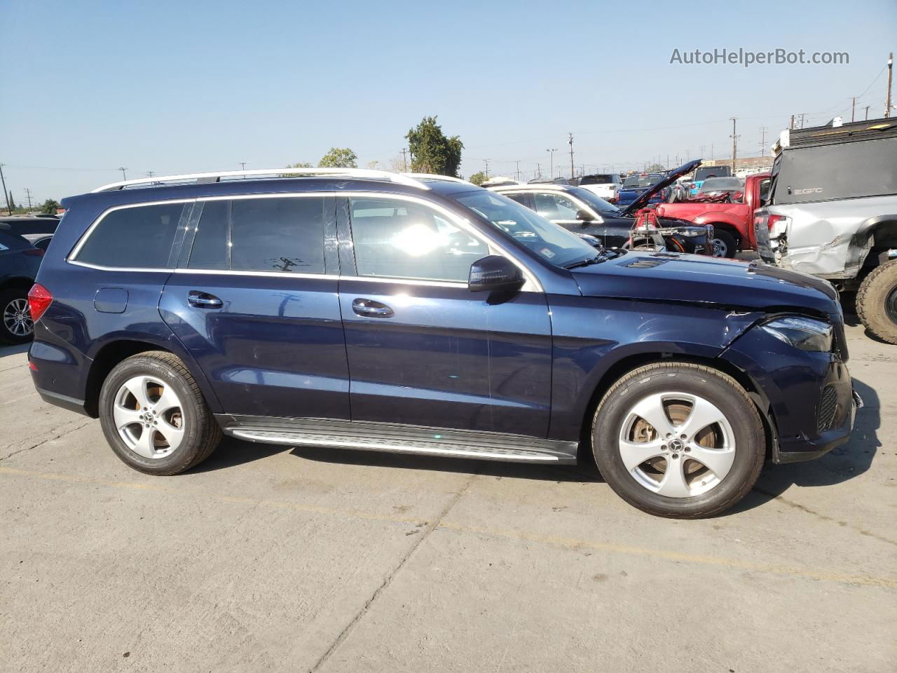 2019 Mercedes-benz Gls 450 4matic Blue vin: 4JGDF6EE3KB228522