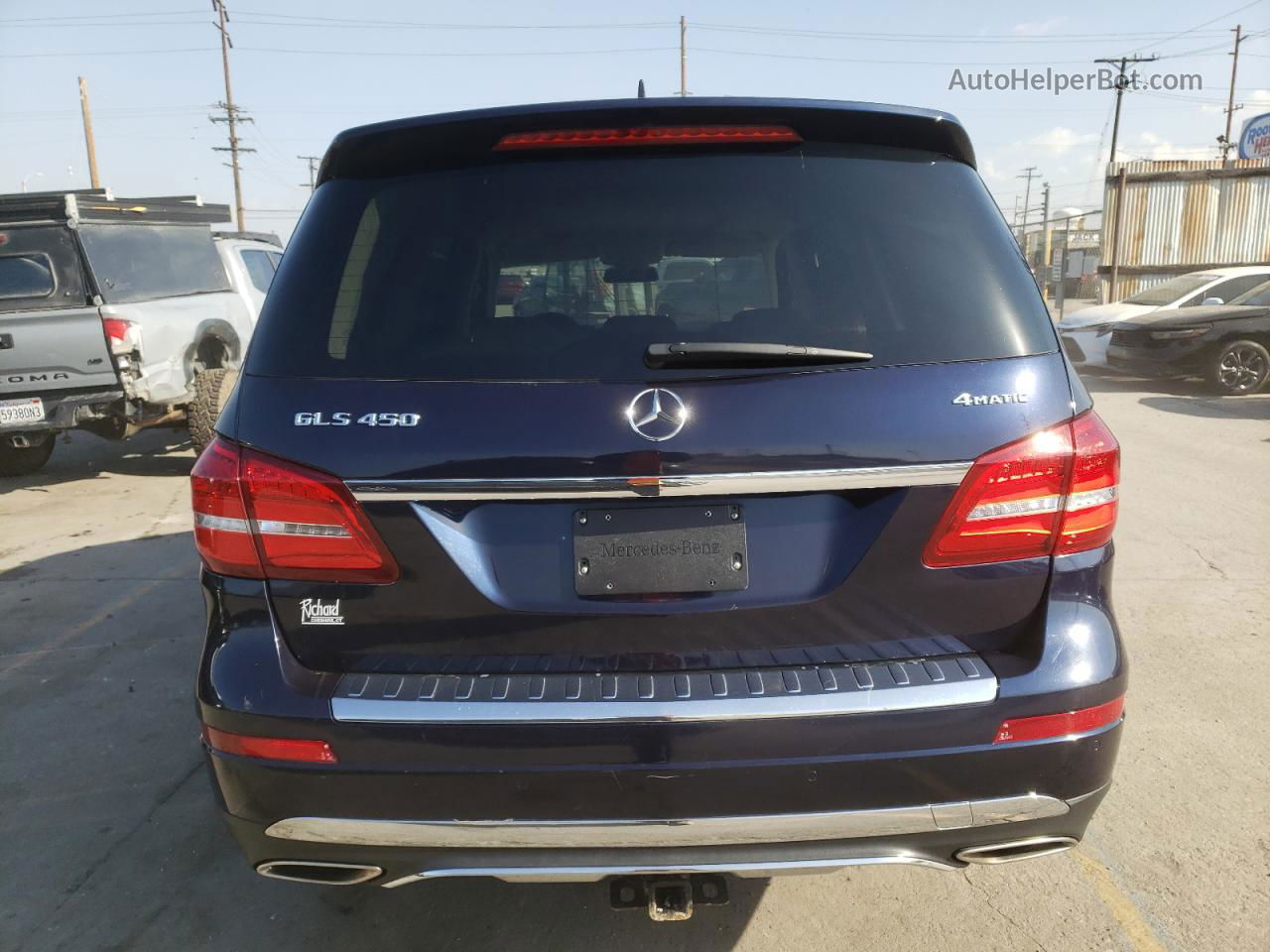 2019 Mercedes-benz Gls 450 4matic Blue vin: 4JGDF6EE3KB228522