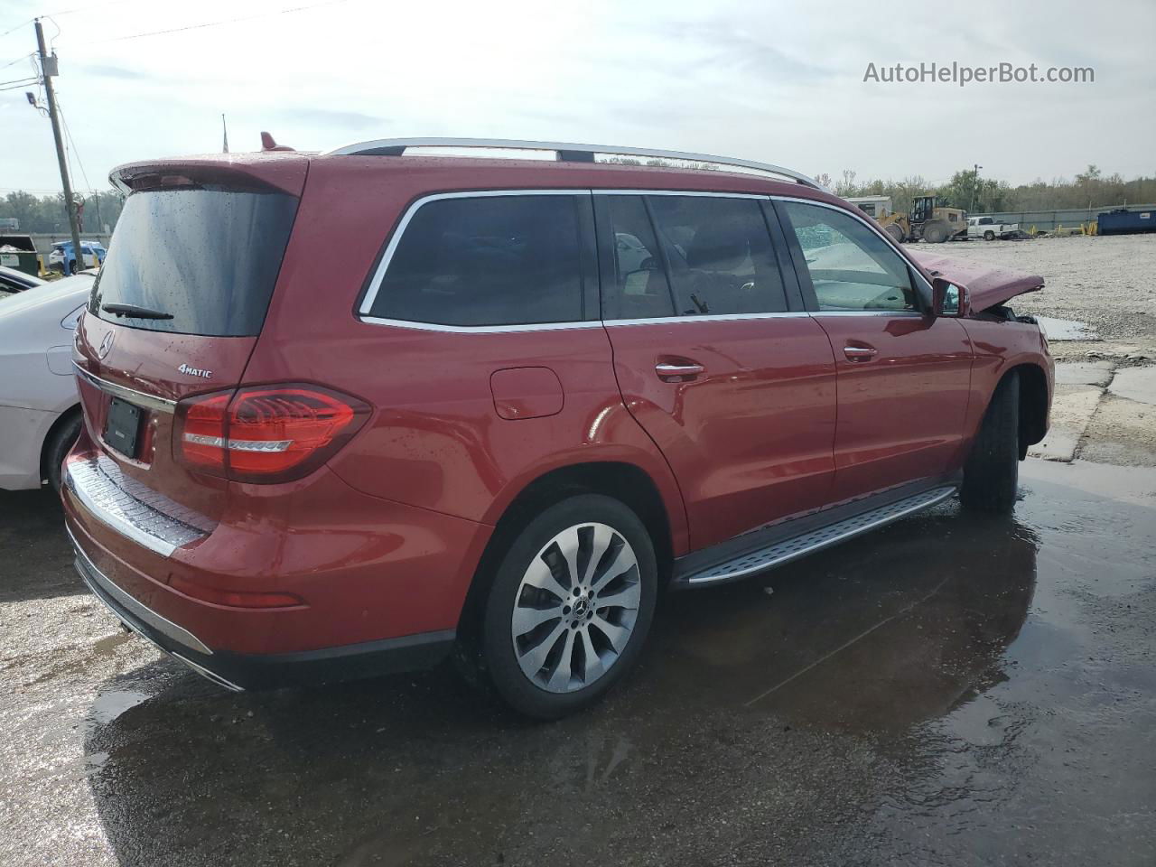 2019 Mercedes-benz Gls 450 4matic Red vin: 4JGDF6EE3KB231517