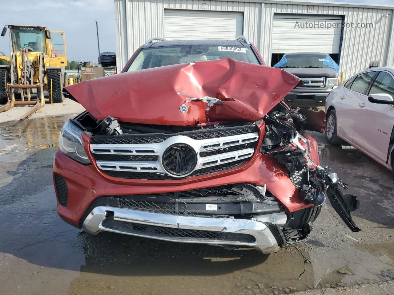 2019 Mercedes-benz Gls 450 4matic Red vin: 4JGDF6EE3KB231517