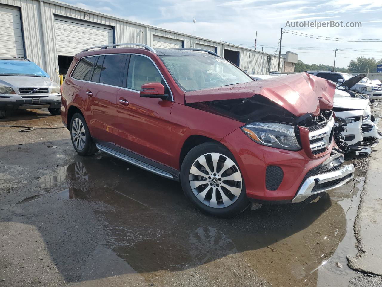 2019 Mercedes-benz Gls 450 4matic Red vin: 4JGDF6EE3KB231517