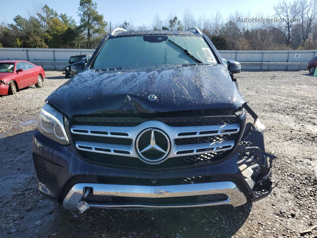 2019 Mercedes-benz Gls 450 4matic Синий vin: 4JGDF6EE4KB195644