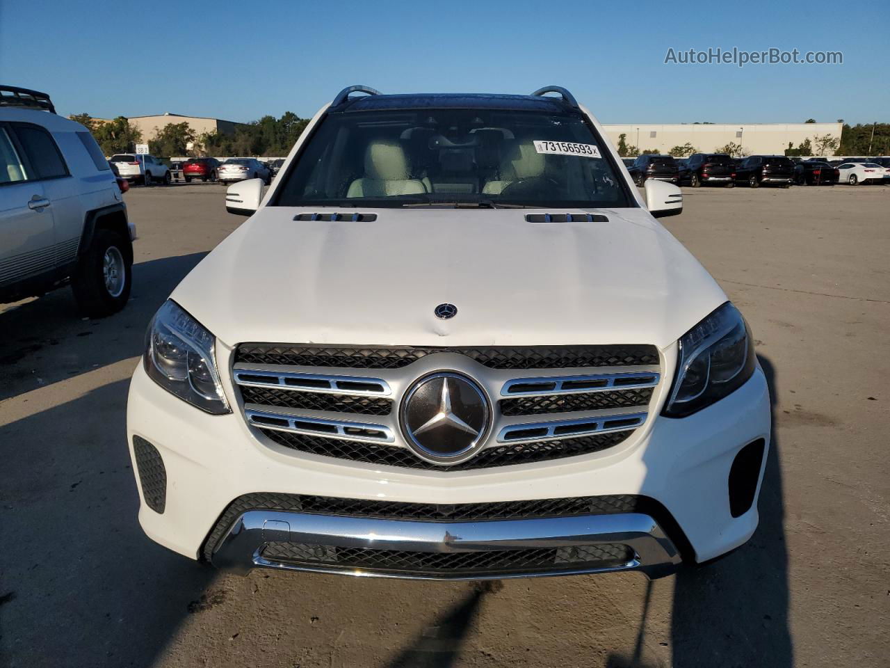 2019 Mercedes-benz Gls 450 4matic Белый vin: 4JGDF6EE4KB214922