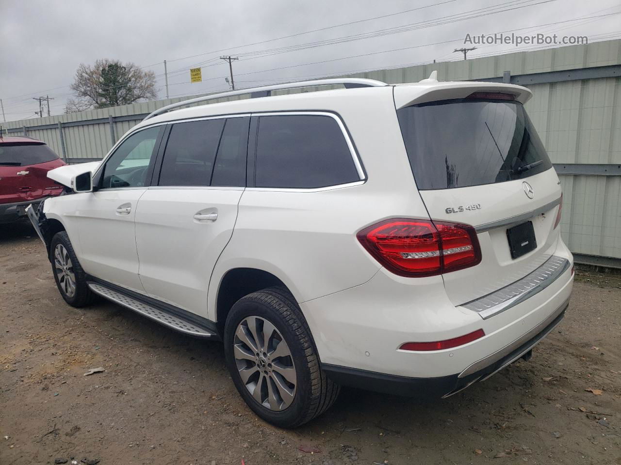 2019 Mercedes-benz Gls 450 4matic Белый vin: 4JGDF6EE4KB219179