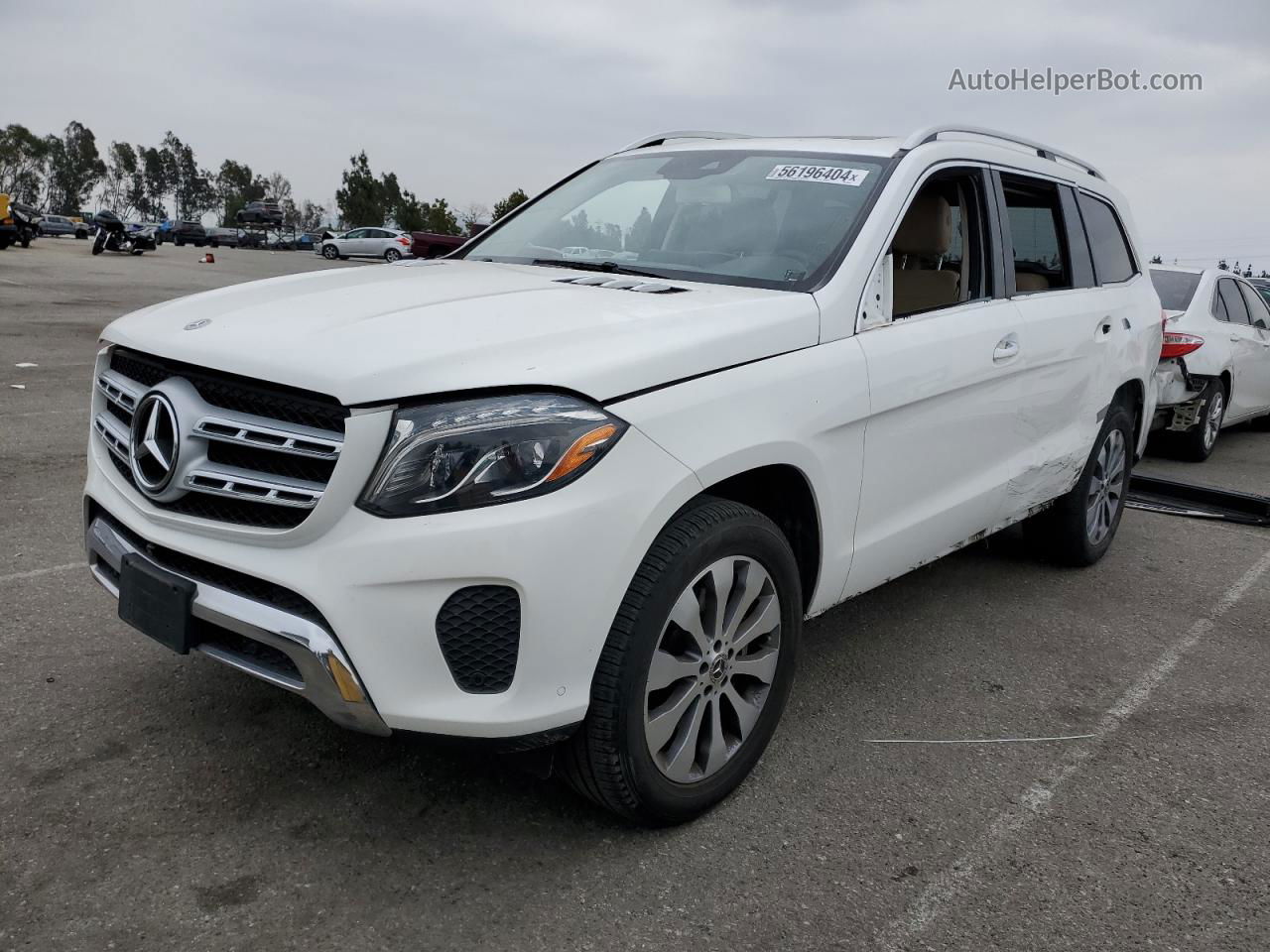 2019 Mercedes-benz Gls 450 4matic White vin: 4JGDF6EE4KB220574