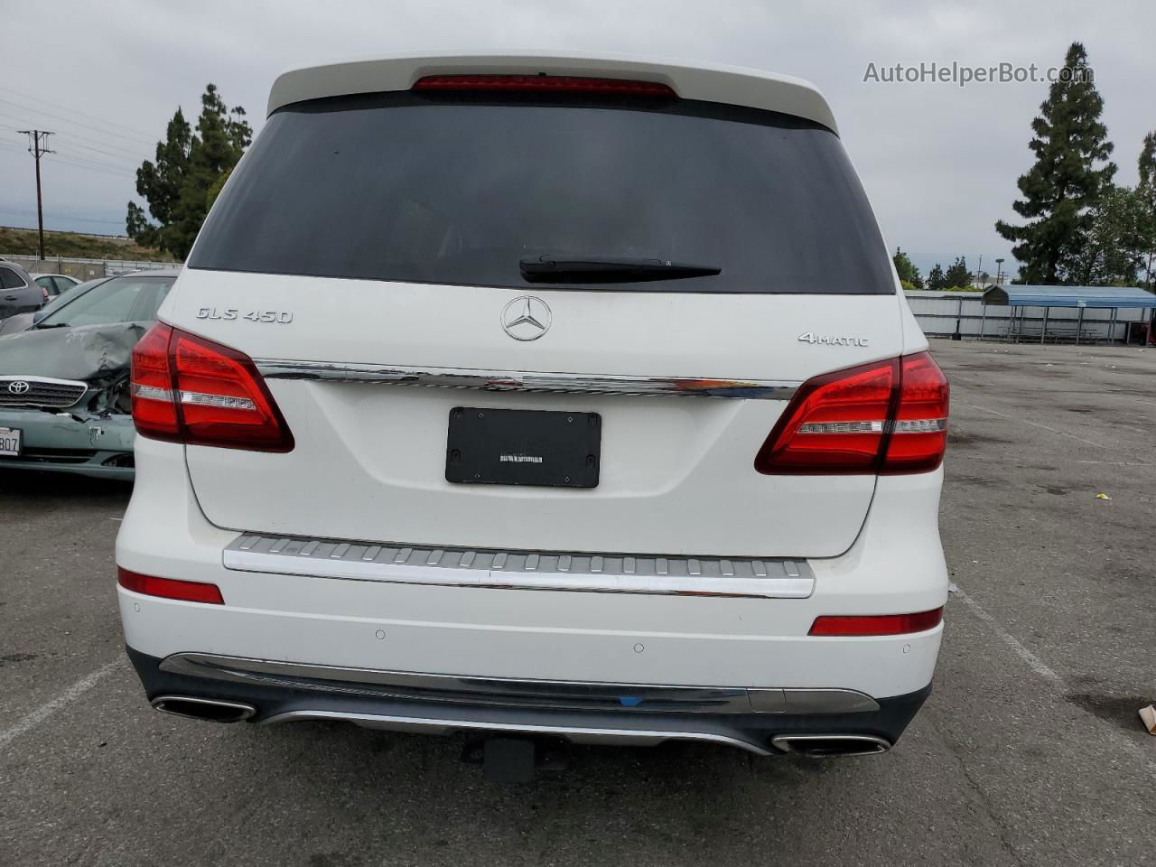 2019 Mercedes-benz Gls 450 4matic White vin: 4JGDF6EE4KB220574