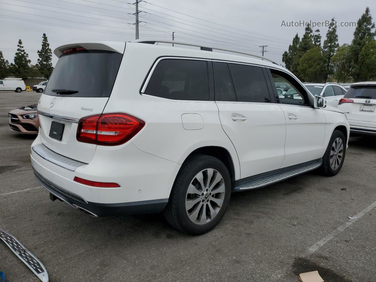 2019 Mercedes-benz Gls 450 4matic White vin: 4JGDF6EE4KB220574