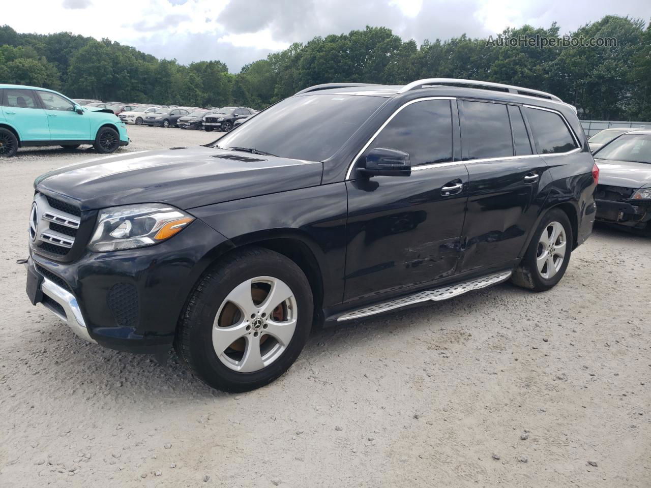 2019 Mercedes-benz Gls 450 4matic Черный vin: 4JGDF6EE4KB229680