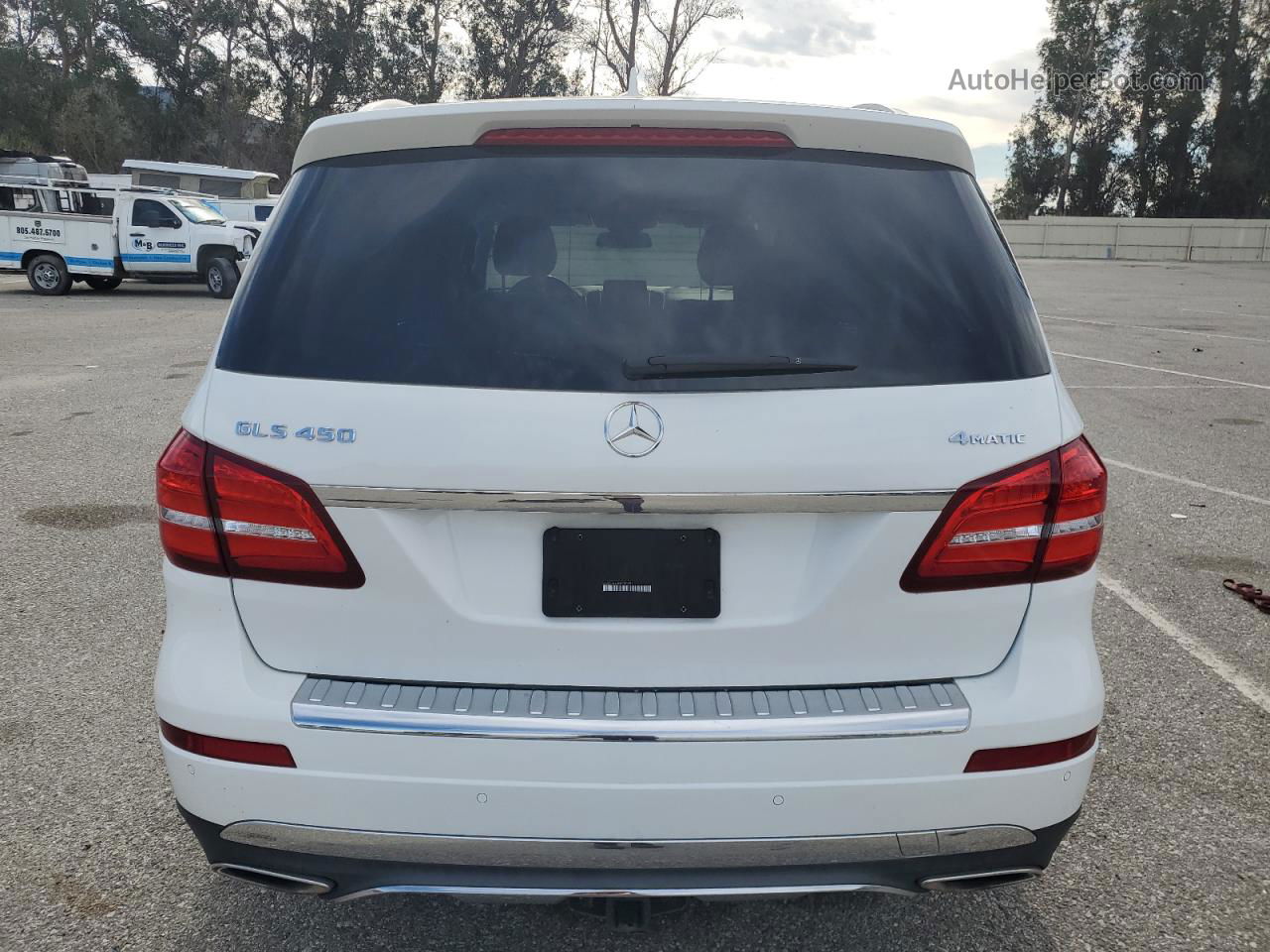 2019 Mercedes-benz Gls 450 4matic White vin: 4JGDF6EE4KB230991