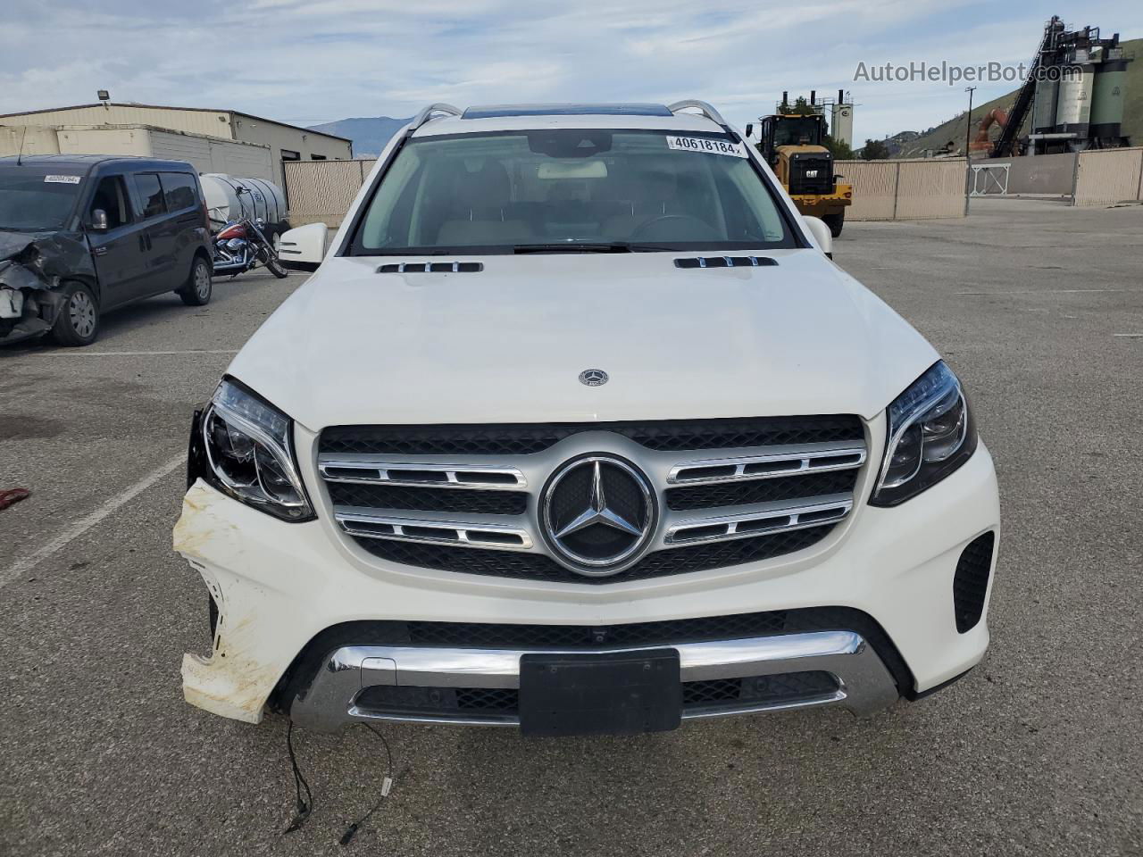 2019 Mercedes-benz Gls 450 4matic Белый vin: 4JGDF6EE4KB230991