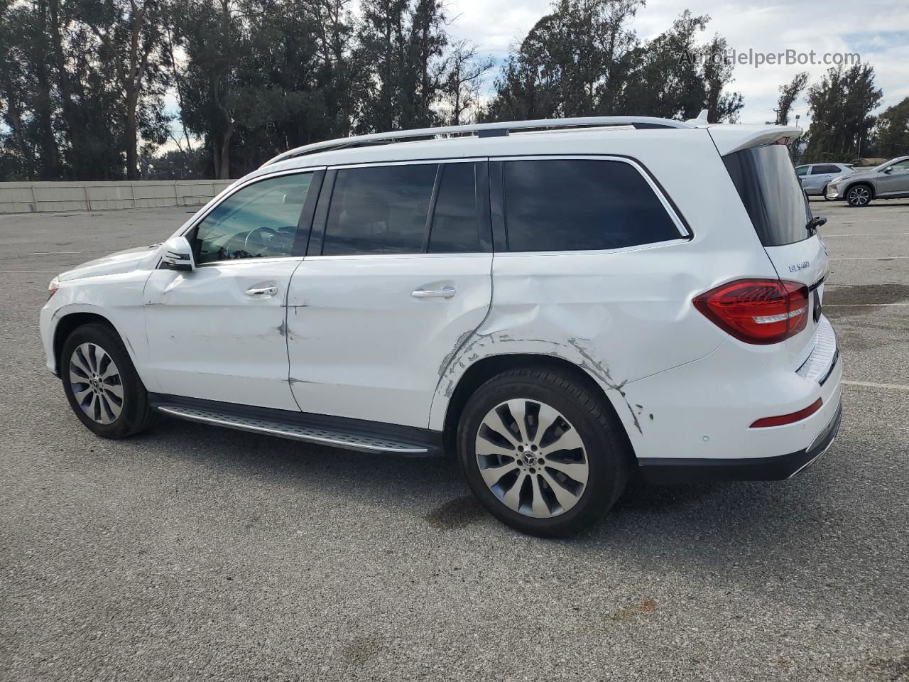 2019 Mercedes-benz Gls 450 4matic Белый vin: 4JGDF6EE4KB230991