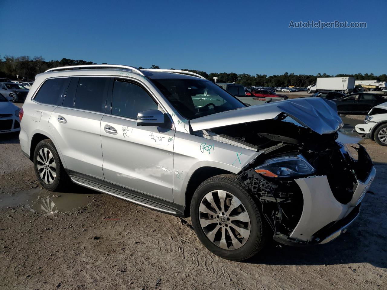 2019 Mercedes-benz Gls 450 4matic Silver vin: 4JGDF6EE4KB232160