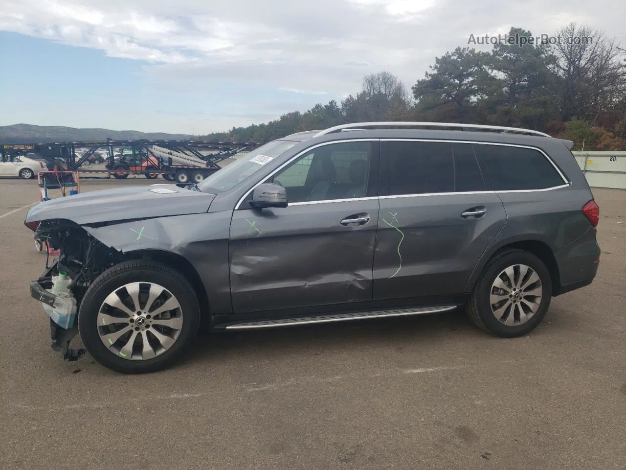 2019 Mercedes-benz Gls 450 4matic Gray vin: 4JGDF6EE5KB195104