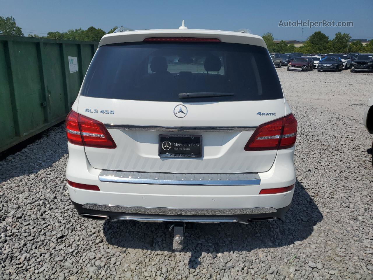 2019 Mercedes-benz Gls 450 4matic White vin: 4JGDF6EE5KB213410