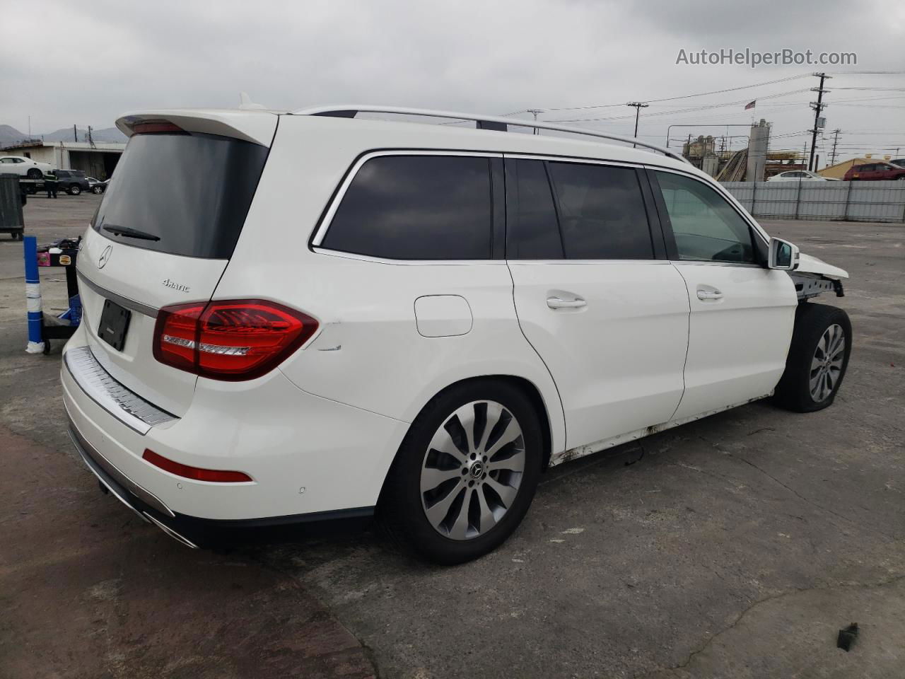 2019 Mercedes-benz Gls 450 4matic White vin: 4JGDF6EE6KB230412