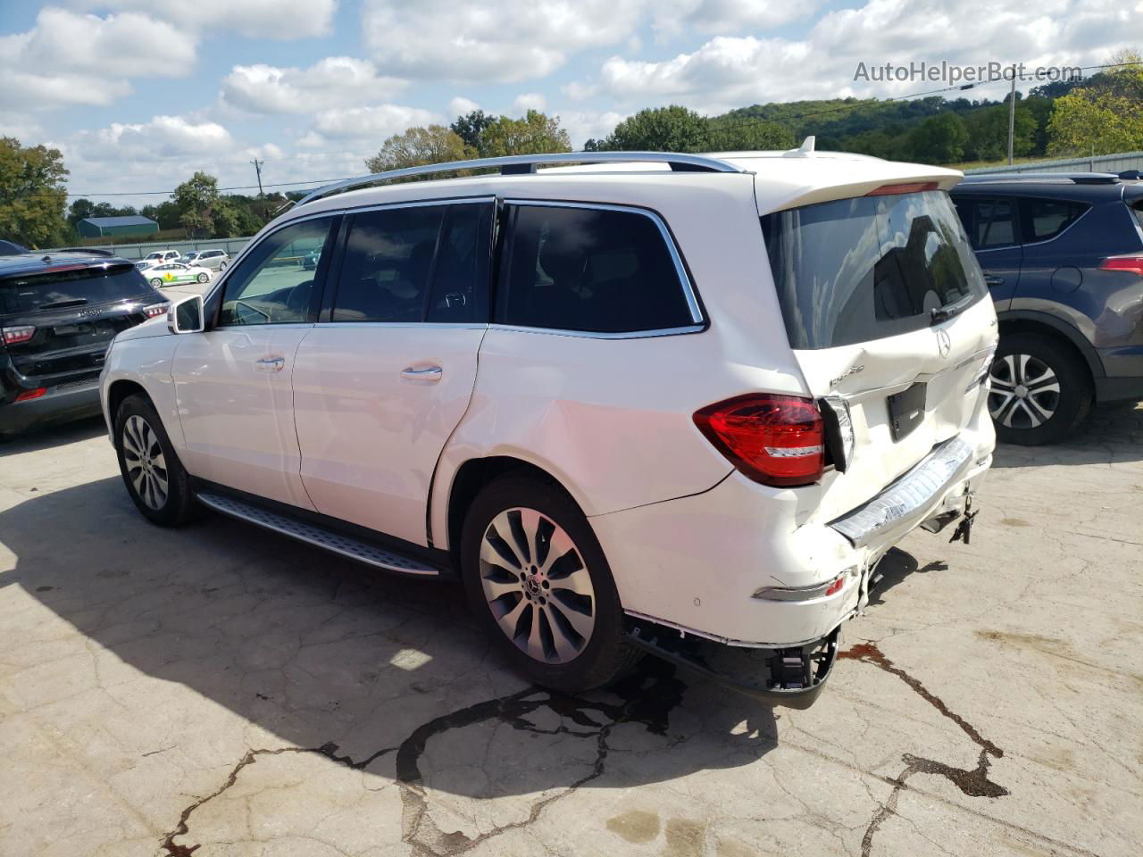 2019 Mercedes-benz Gls 450 4matic White vin: 4JGDF6EE7KB220195