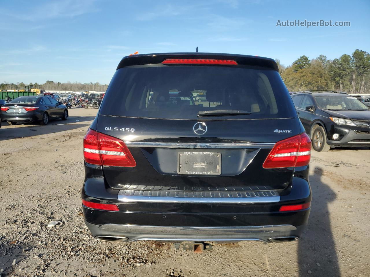 2019 Mercedes-benz Gls 450 4matic Черный vin: 4JGDF6EE8KB188468