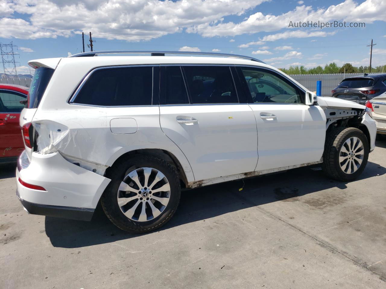 2019 Mercedes-benz Gls 450 4matic White vin: 4JGDF6EE8KB219346