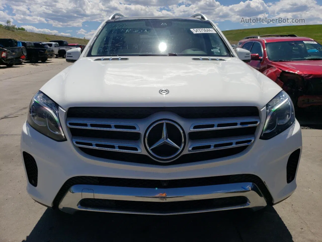 2019 Mercedes-benz Gls 450 4matic White vin: 4JGDF6EE8KB219346