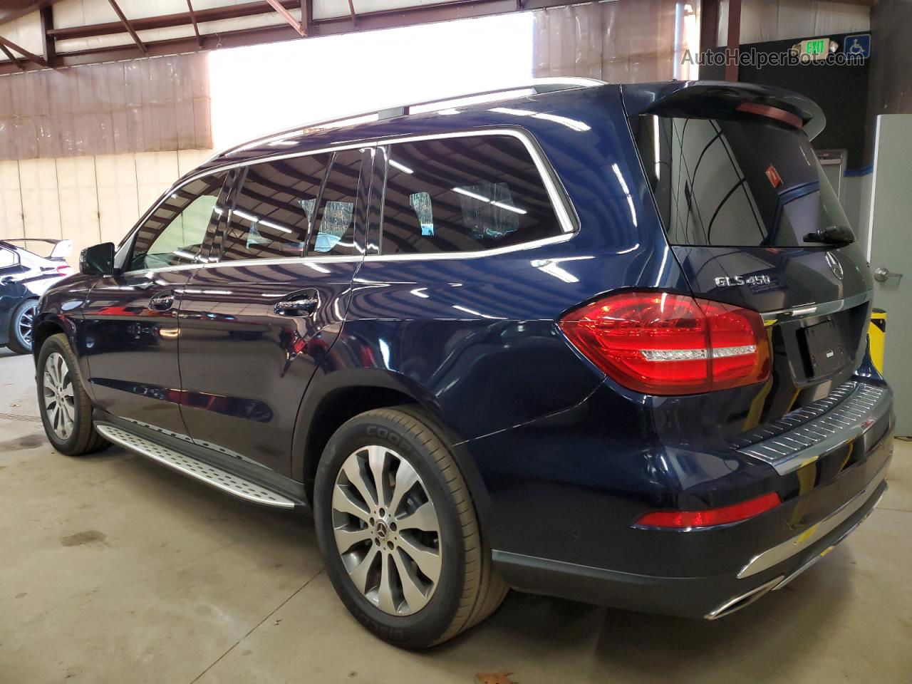 2019 Mercedes-benz Gls 450 4matic Синий vin: 4JGDF6EE8KB221176