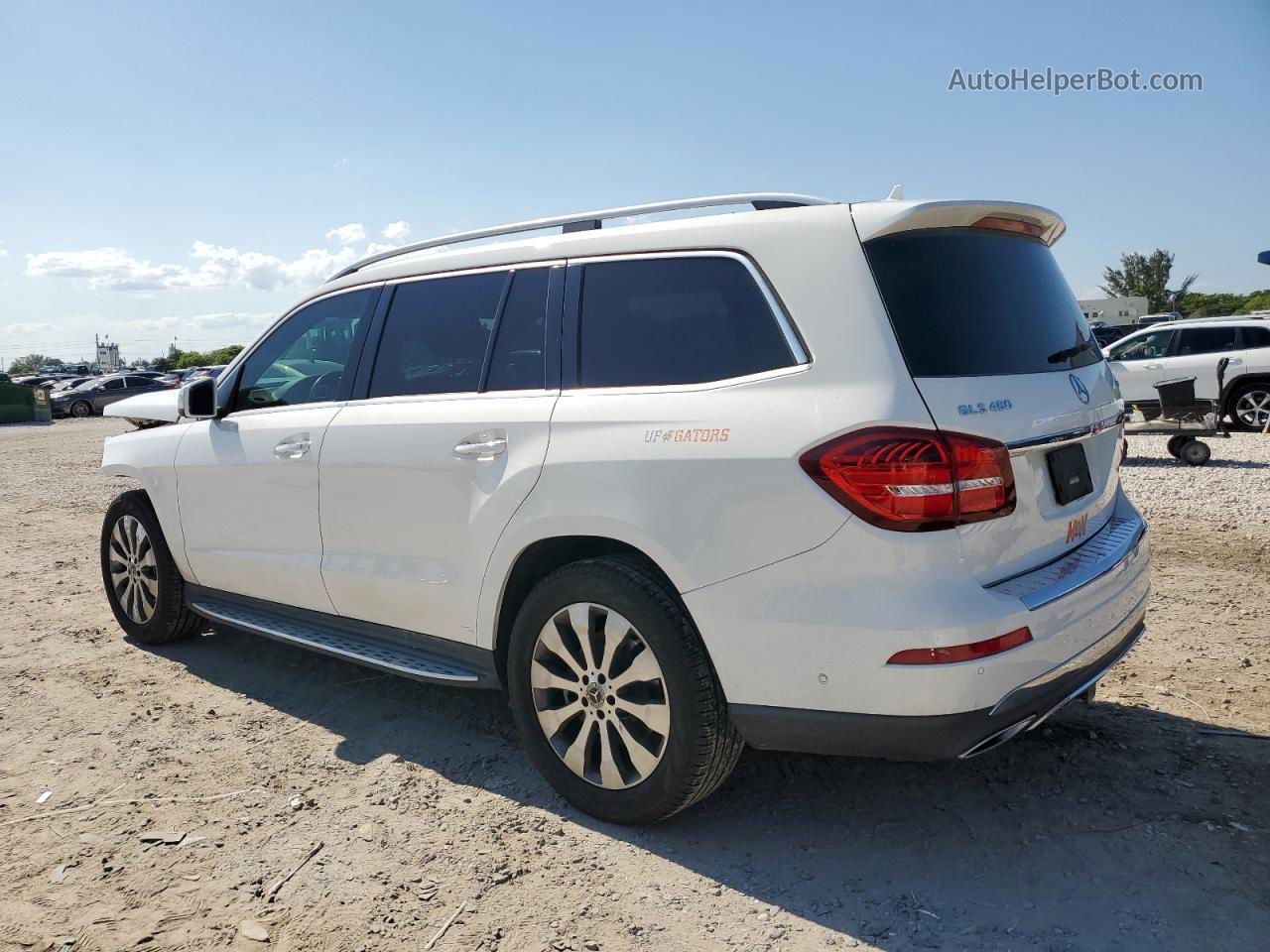 2019 Mercedes-benz Gls 450 4matic White vin: 4JGDF6EE8KB227057