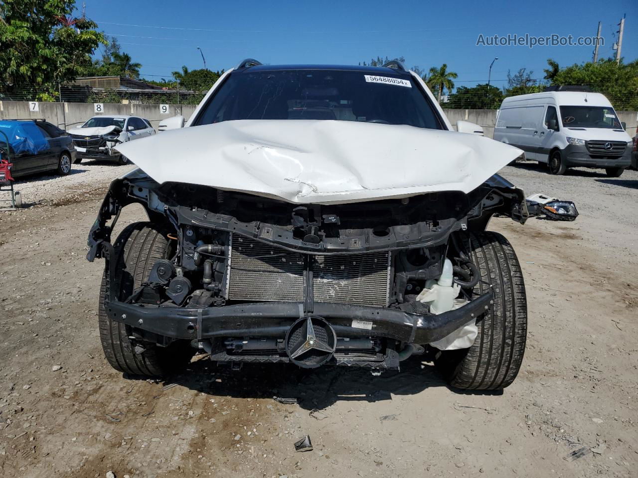 2019 Mercedes-benz Gls 450 4matic White vin: 4JGDF6EE8KB227057