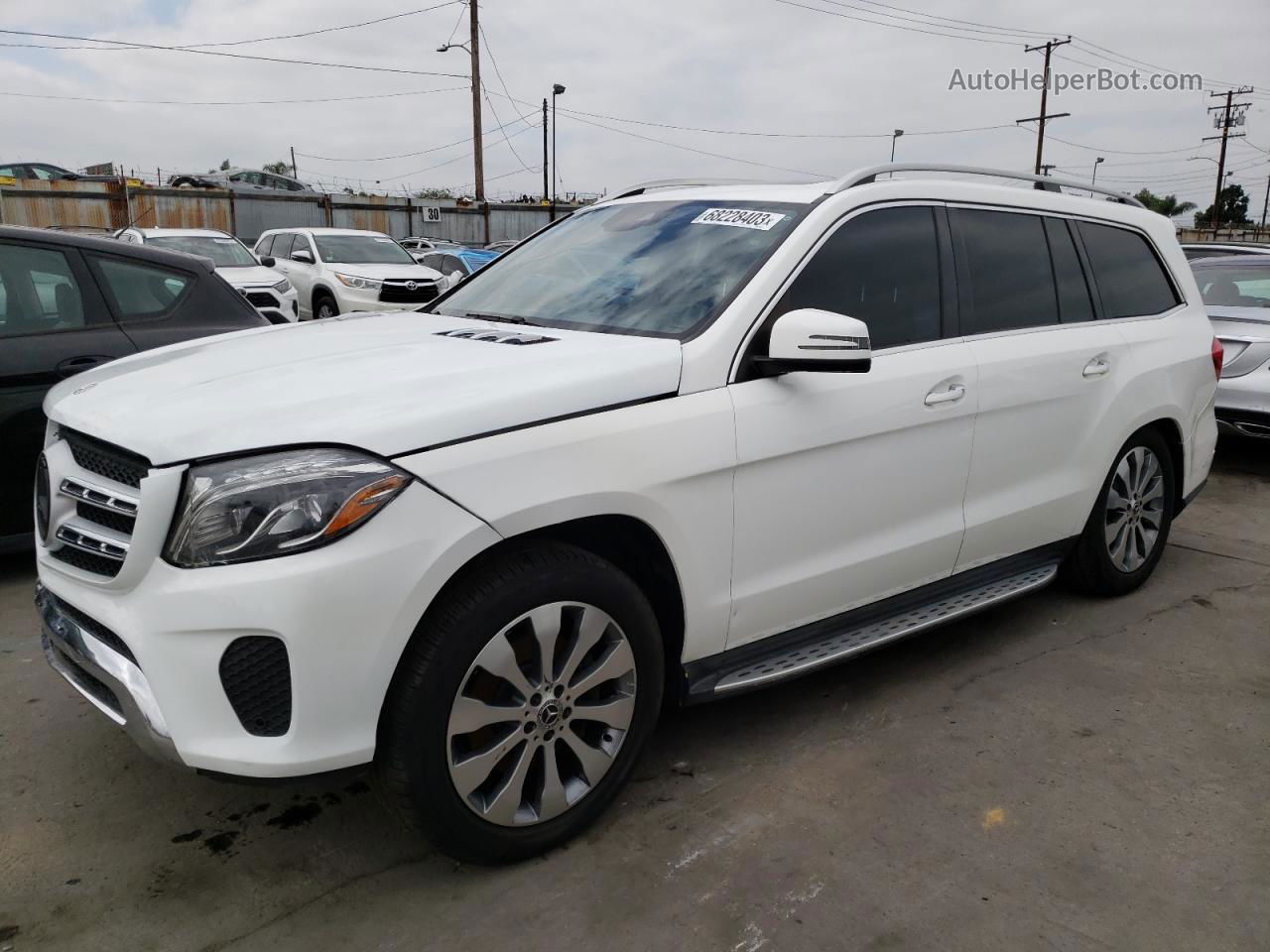 2019 Mercedes-benz Gls 450 4matic White vin: 4JGDF6EE8KB230119