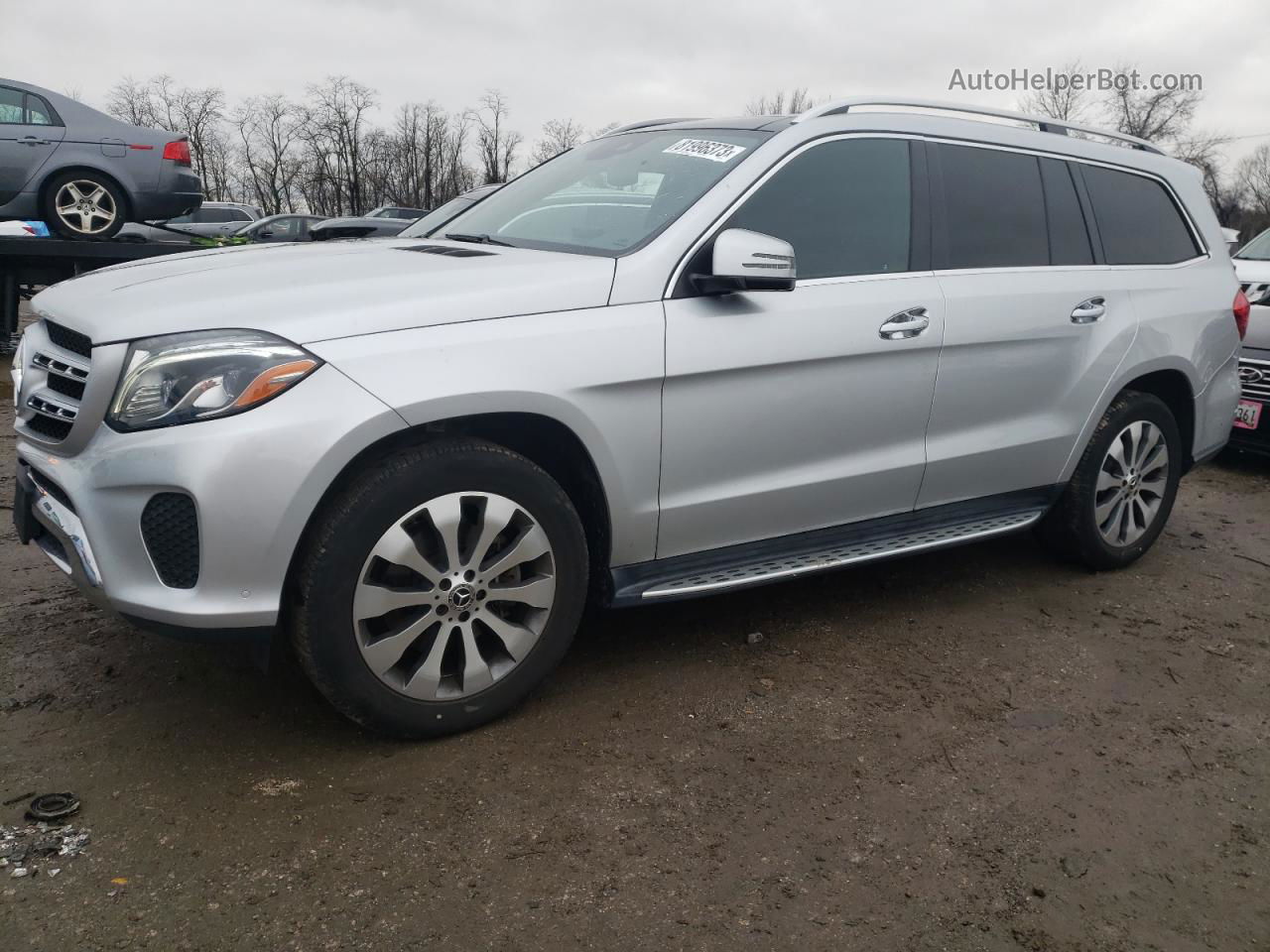 2019 Mercedes-benz Gls 450 4matic Серебряный vin: 4JGDF6EE8KB233473