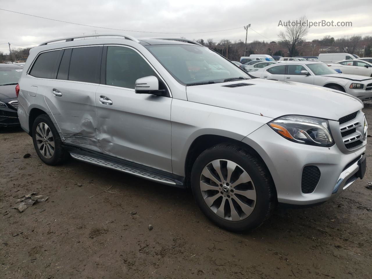 2019 Mercedes-benz Gls 450 4matic Silver vin: 4JGDF6EE8KB233473