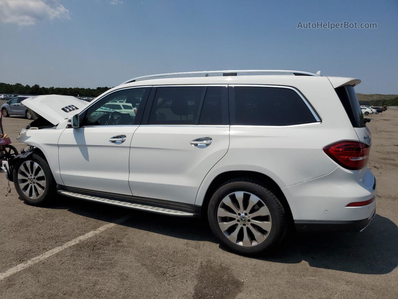 2019 Mercedes-benz Gls 450 4matic Белый vin: 4JGDF6EE9KB220103