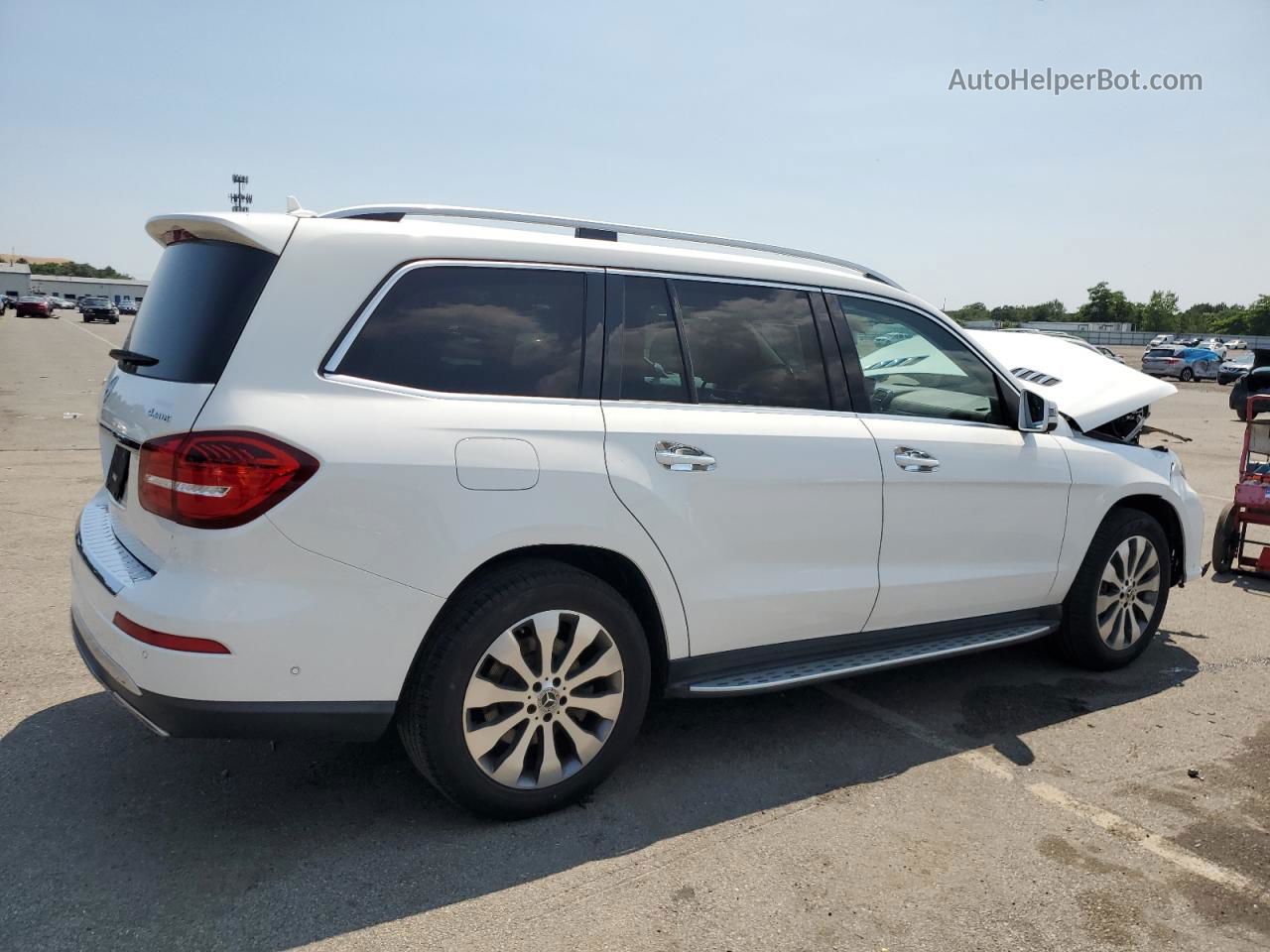 2019 Mercedes-benz Gls 450 4matic Белый vin: 4JGDF6EE9KB220103