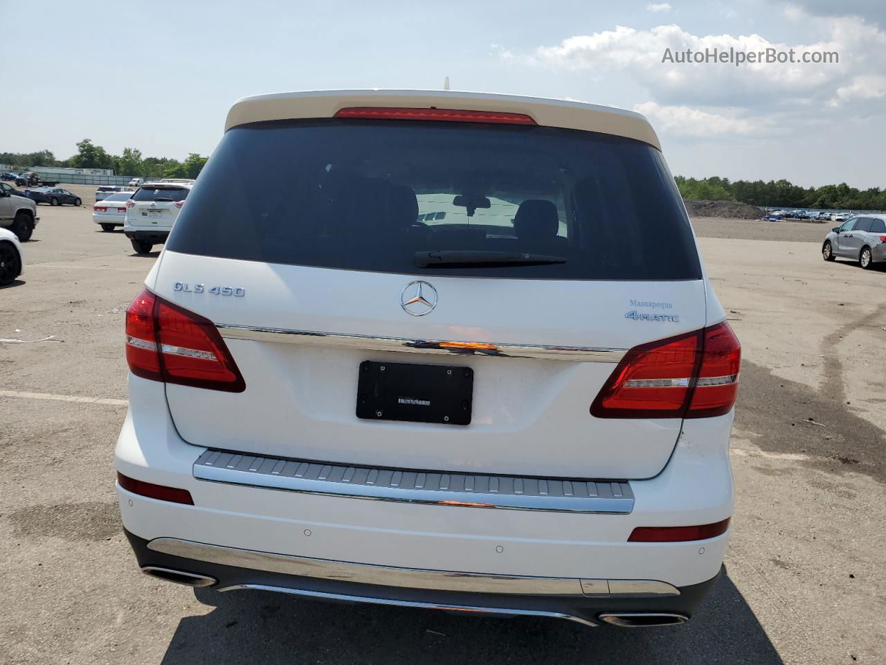 2019 Mercedes-benz Gls 450 4matic Белый vin: 4JGDF6EE9KB220103