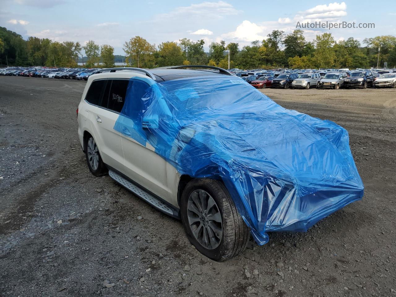 2019 Mercedes-benz Gls 450 4matic White vin: 4JGDF6EE9KB221428