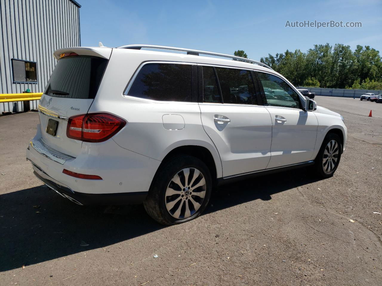 2019 Mercedes-benz Gls 450 4matic Белый vin: 4JGDF6EE9KB230419