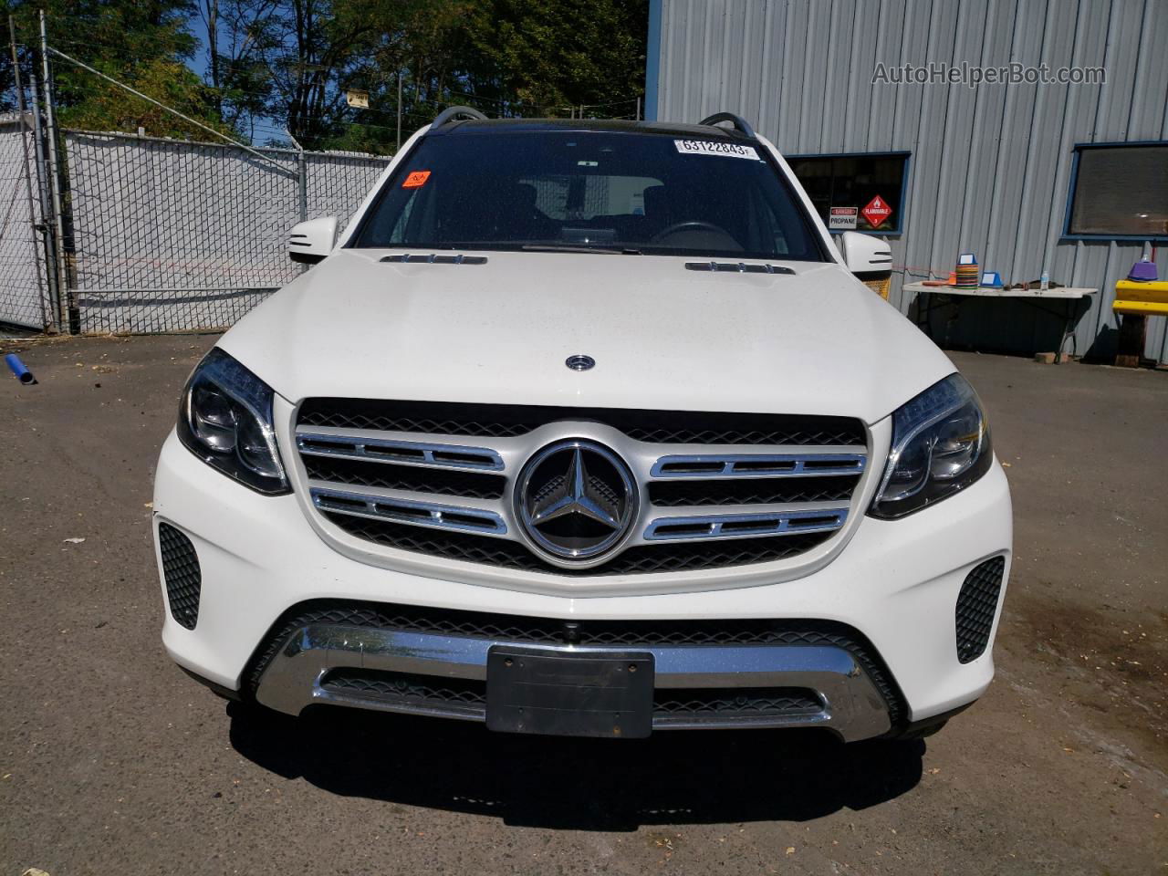 2019 Mercedes-benz Gls 450 4matic White vin: 4JGDF6EE9KB230419