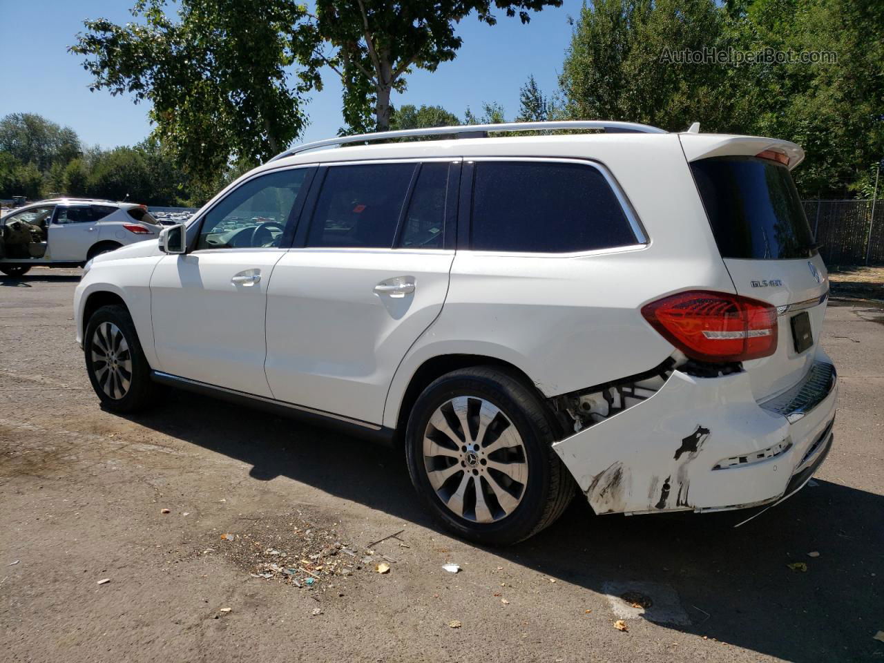 2019 Mercedes-benz Gls 450 4matic Белый vin: 4JGDF6EE9KB230419