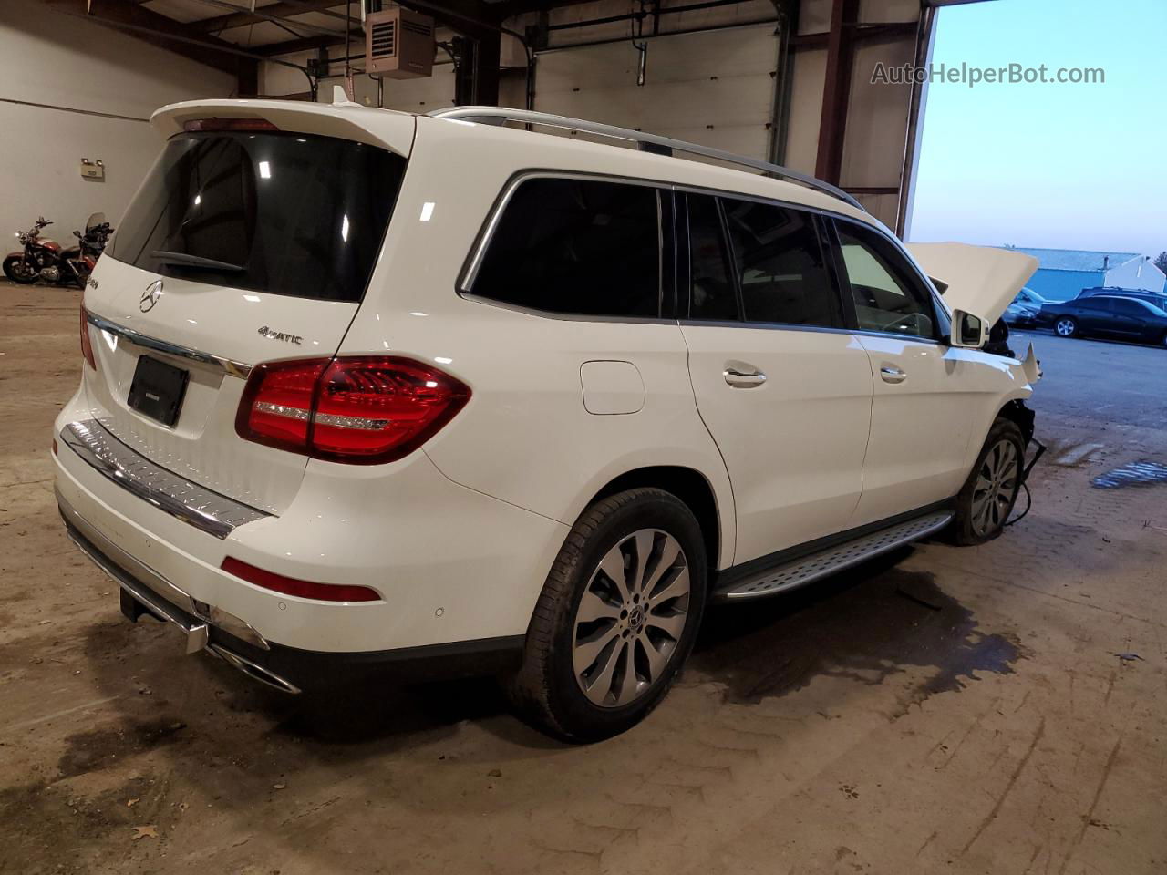 2019 Mercedes-benz Gls 450 4matic White vin: 4JGDF6EE9KB237113