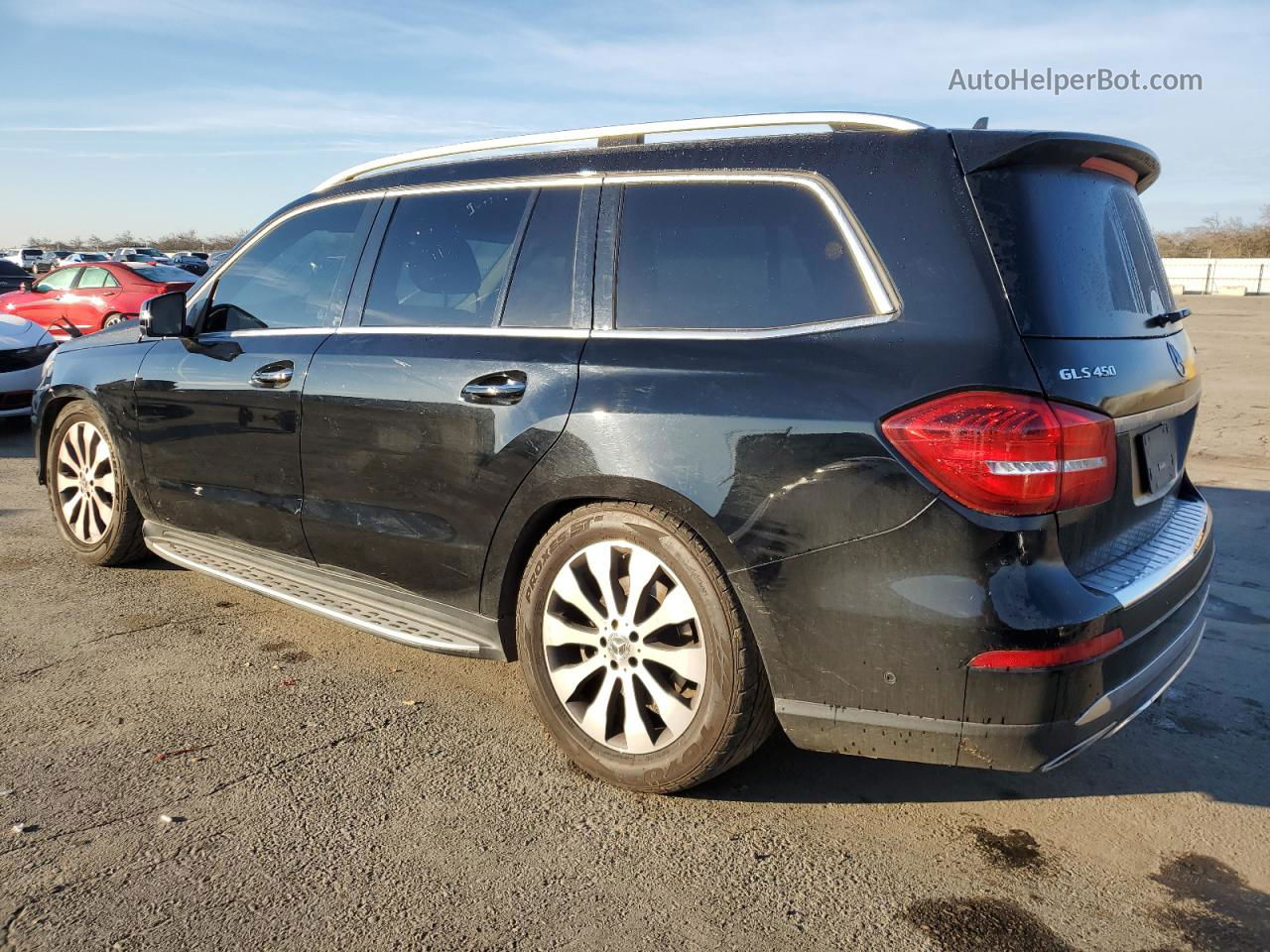 2019 Mercedes-benz Gls 450 4matic Черный vin: 4JGDF6EEXKB200426