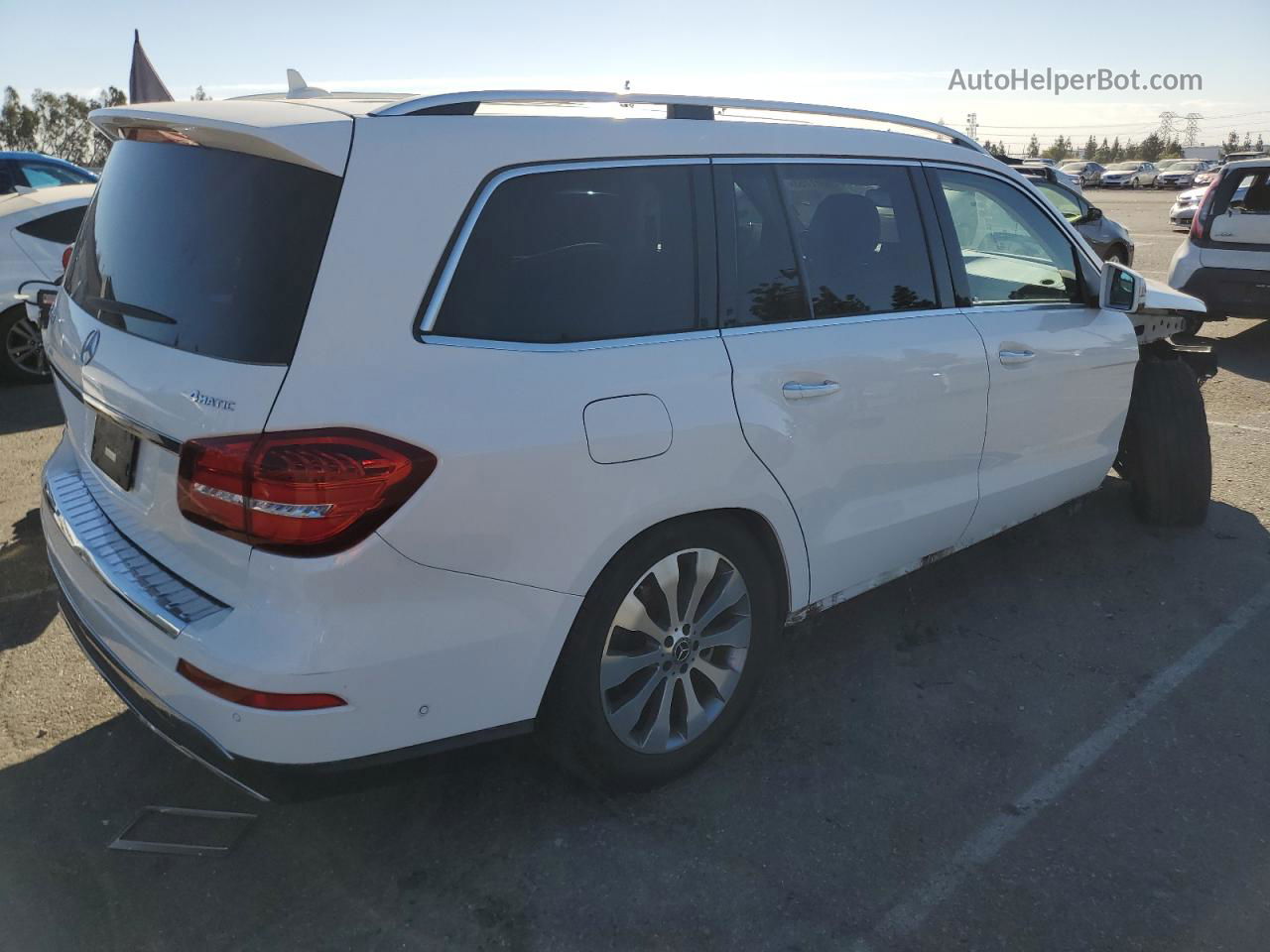 2019 Mercedes-benz Gls 450 4matic White vin: 4JGDF6EEXKB224855