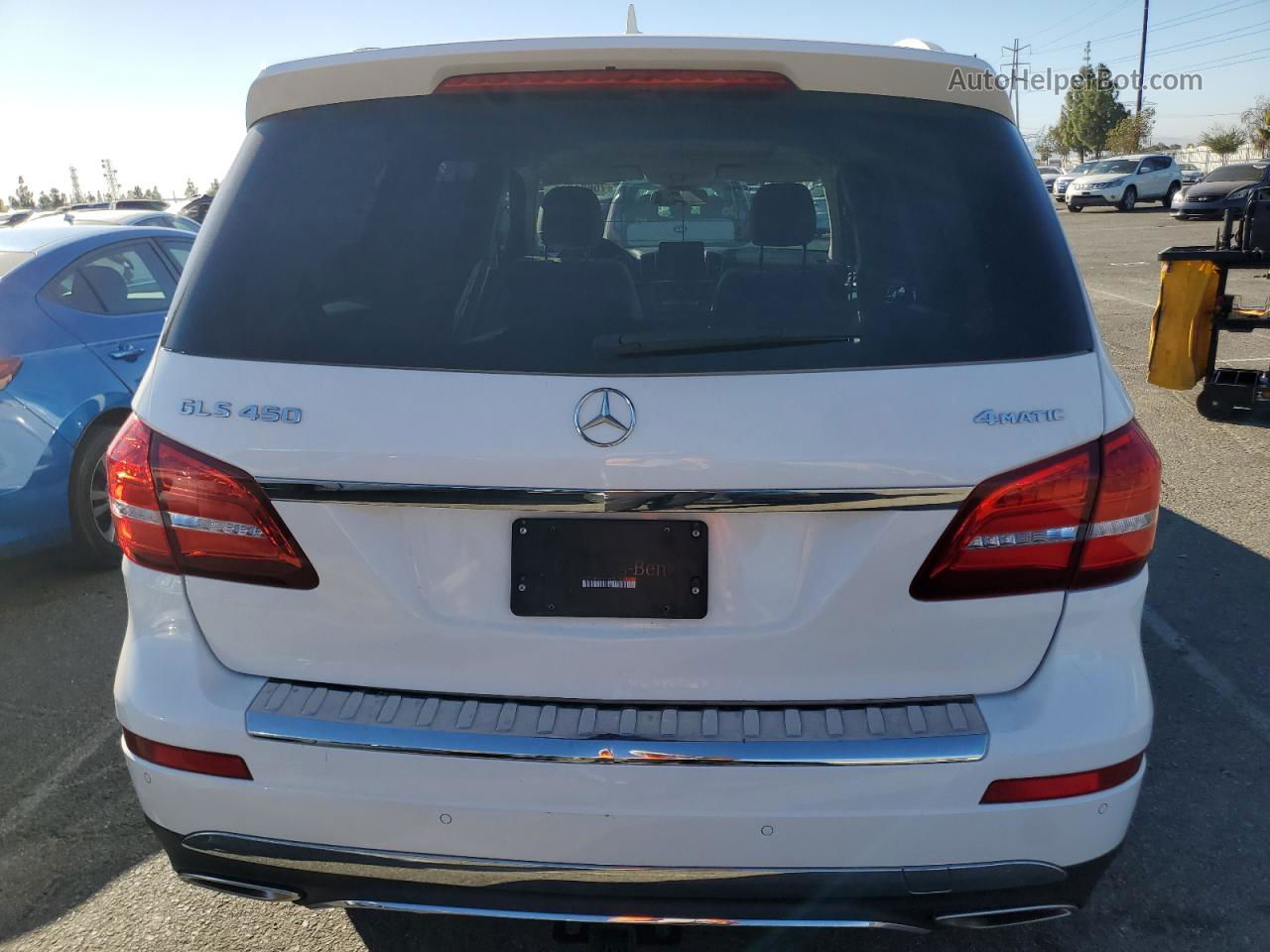 2019 Mercedes-benz Gls 450 4matic White vin: 4JGDF6EEXKB224855