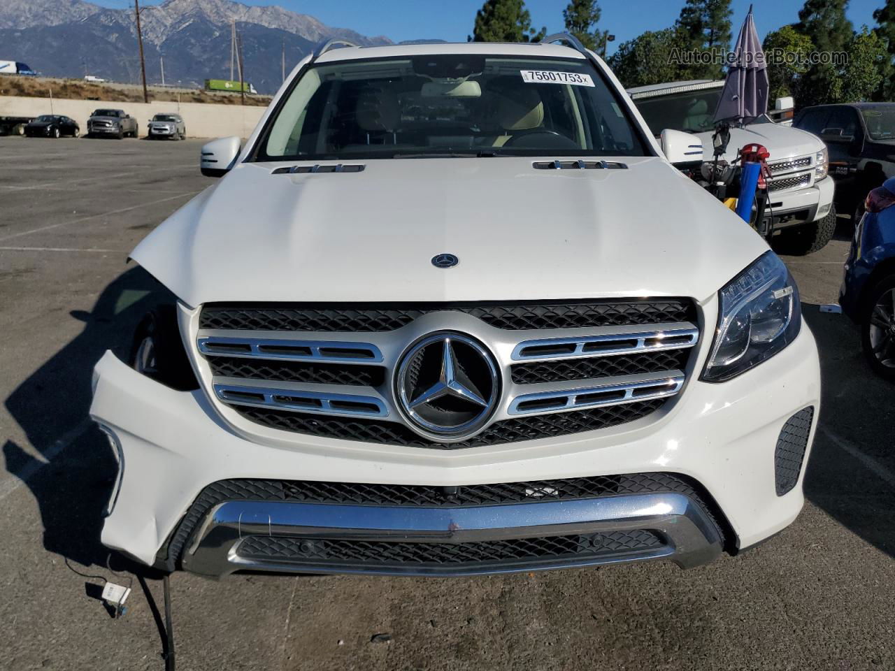 2019 Mercedes-benz Gls 450 4matic White vin: 4JGDF6EEXKB224855