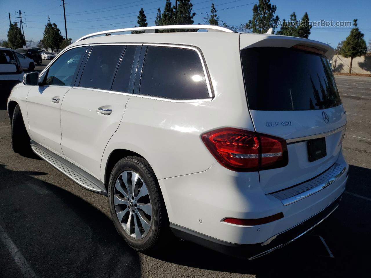 2019 Mercedes-benz Gls 450 4matic White vin: 4JGDF6EEXKB224855