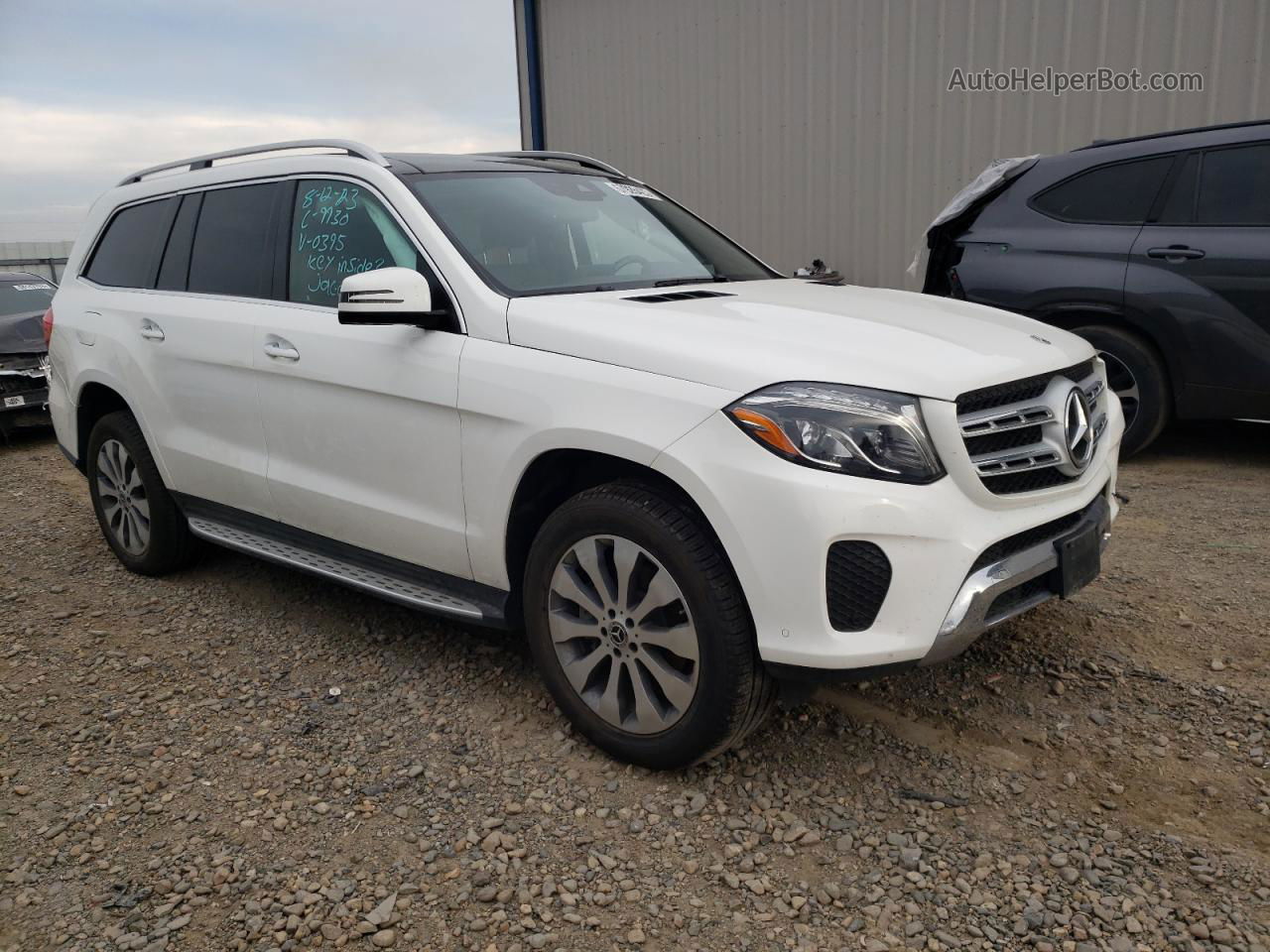 2019 Mercedes-benz Gls 450 4matic White vin: 4JGDF6EEXKB230395