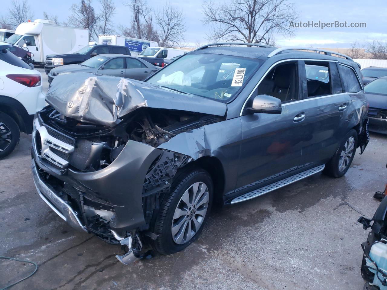 2019 Mercedes-benz Gls 450 4matic Gray vin: 4JGDF6EEXKB234964