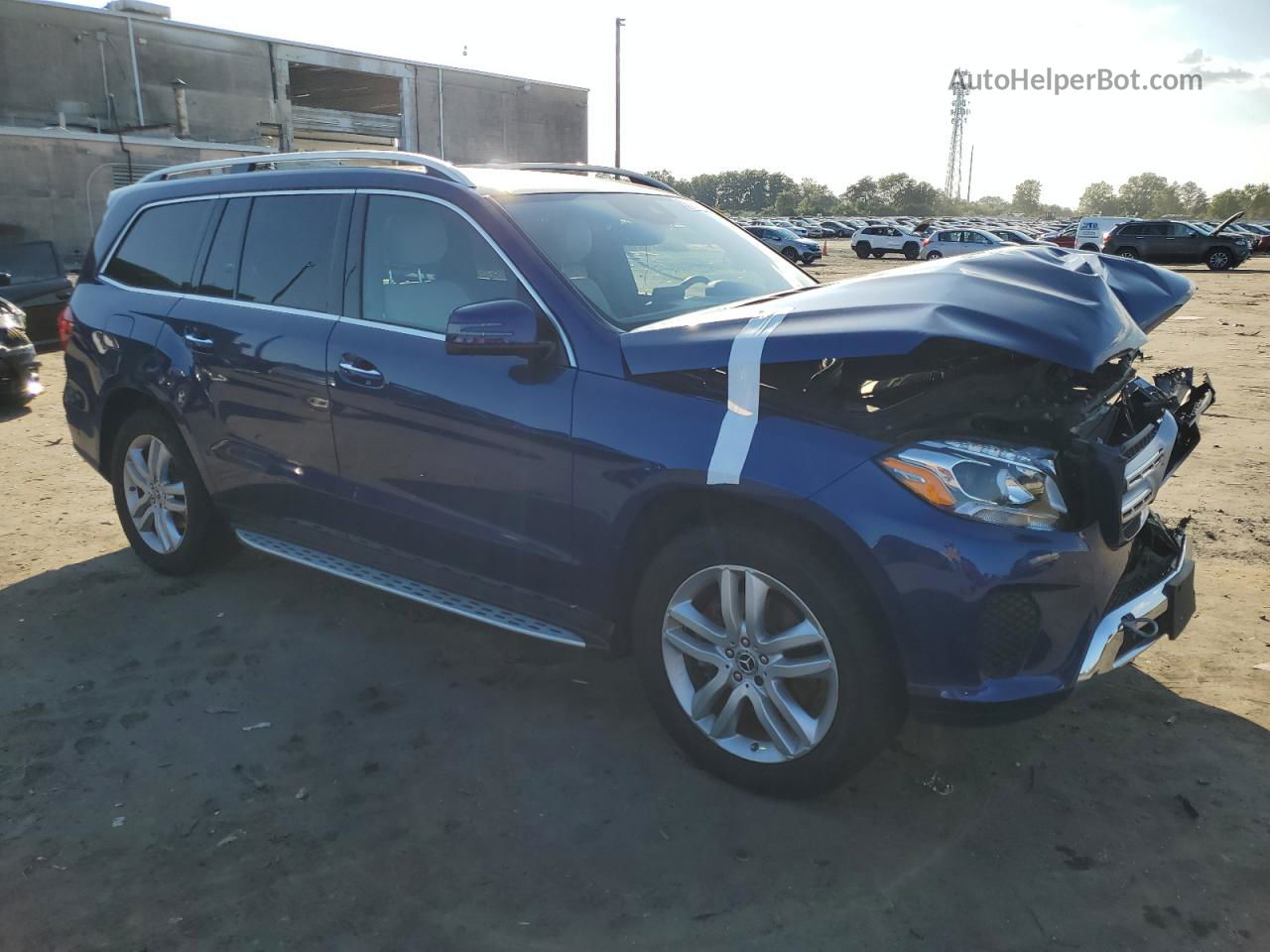 2019 Mercedes-benz Gls 450 4matic Blue vin: 4JGDF6EEXKB235029